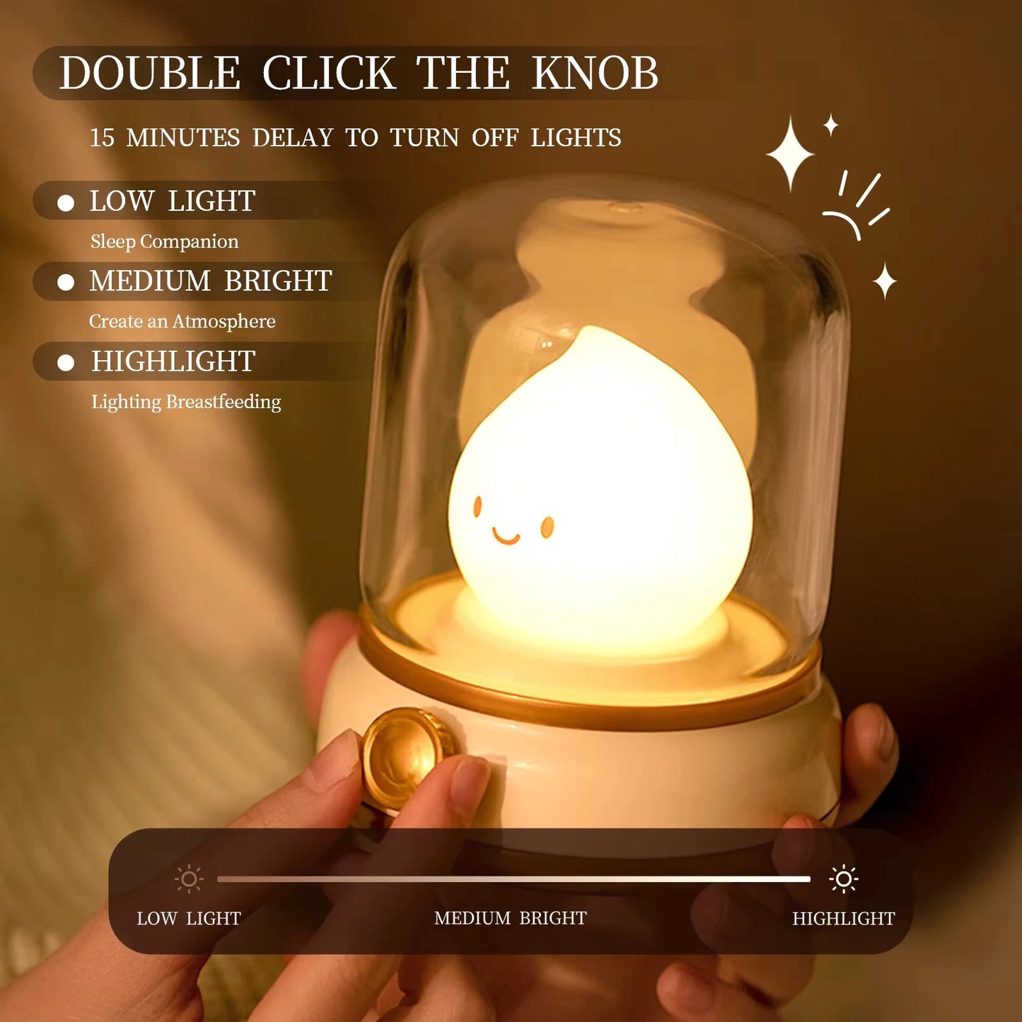 Mini USB Rechargeable LED Night Light - Cute Cartoon Portable Table Lamp for Coffee Bar, Home Hotel Bedroom Decor, Desktop Mood