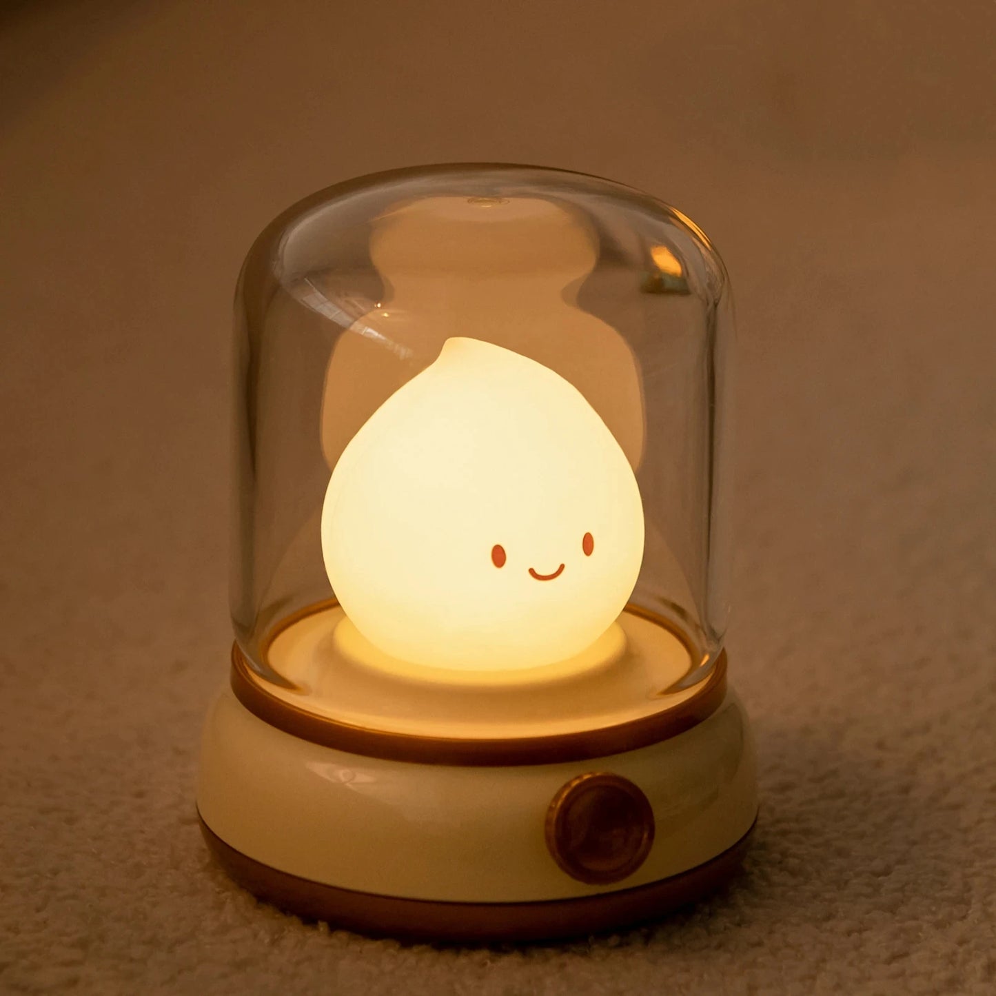 Mini USB Rechargeable LED Night Light - Cute Cartoon Portable Table Lamp for Coffee Bar, Home Hotel Bedroom Decor, Desktop Mood